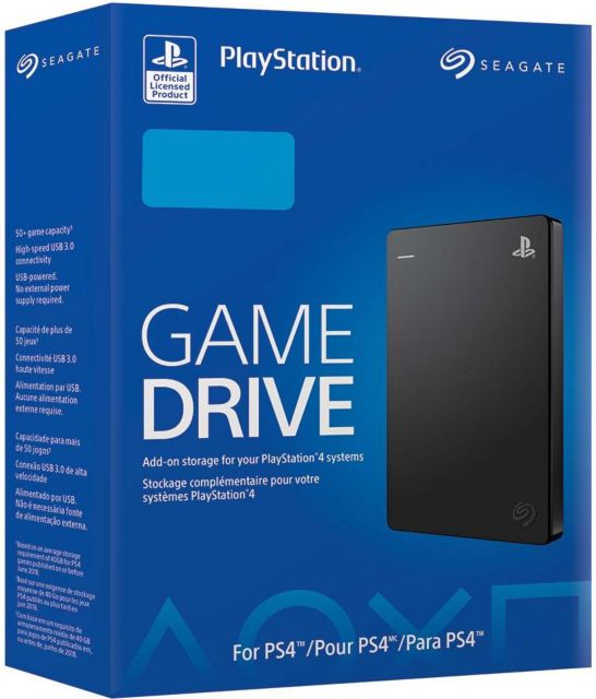 SEAGATE 2 TB GAME DRV PS4 BLACK - ONLINE ONLY