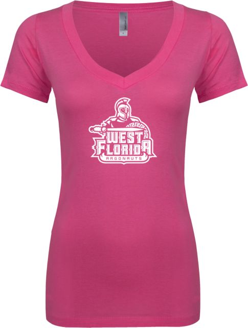 West Florida Next Level Ladies Junior Fit Ideal V Tee West Florida Argonauts - ONLINE ONLY