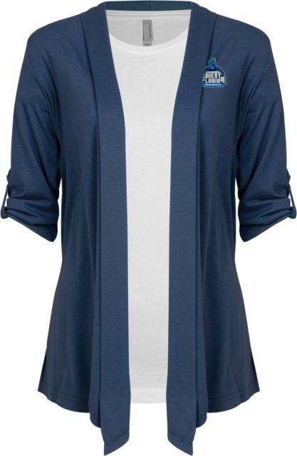 West Florida Ladies Drape Front Cardigan West Florida Argonauts - ONLINE ONLY