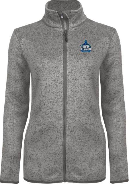 West Florida Heather Ladies Fleece Jacket West Florida Argonauts - ONLINE ONLY