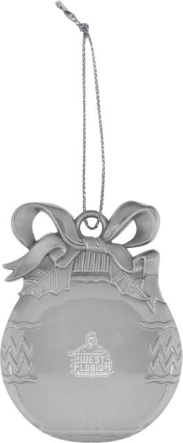 West Florida Bulb Ornament West Florida Argonauts Engraved - ONLINE ONLY