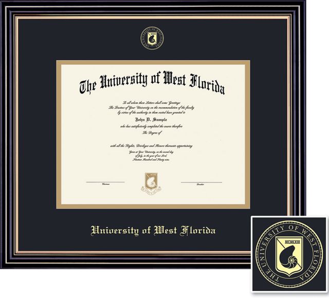 University of West Florida 8.5'' x 11'' Prestige Diploma Frame