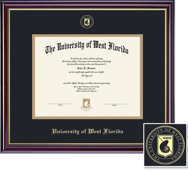 University of West Florida 8.5'' x 11'' Windsor Diploma Frame