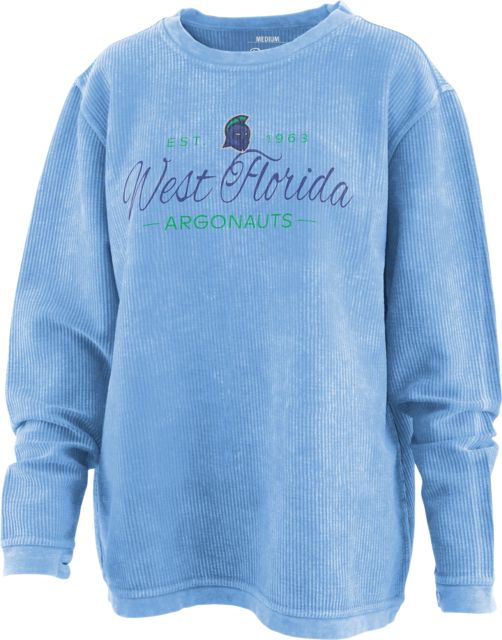 University of West Florida Argonauts Women's Corduroy Crewneck Sweatshirt